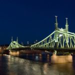 Vrijheidsbrug Boedapest bij nacht